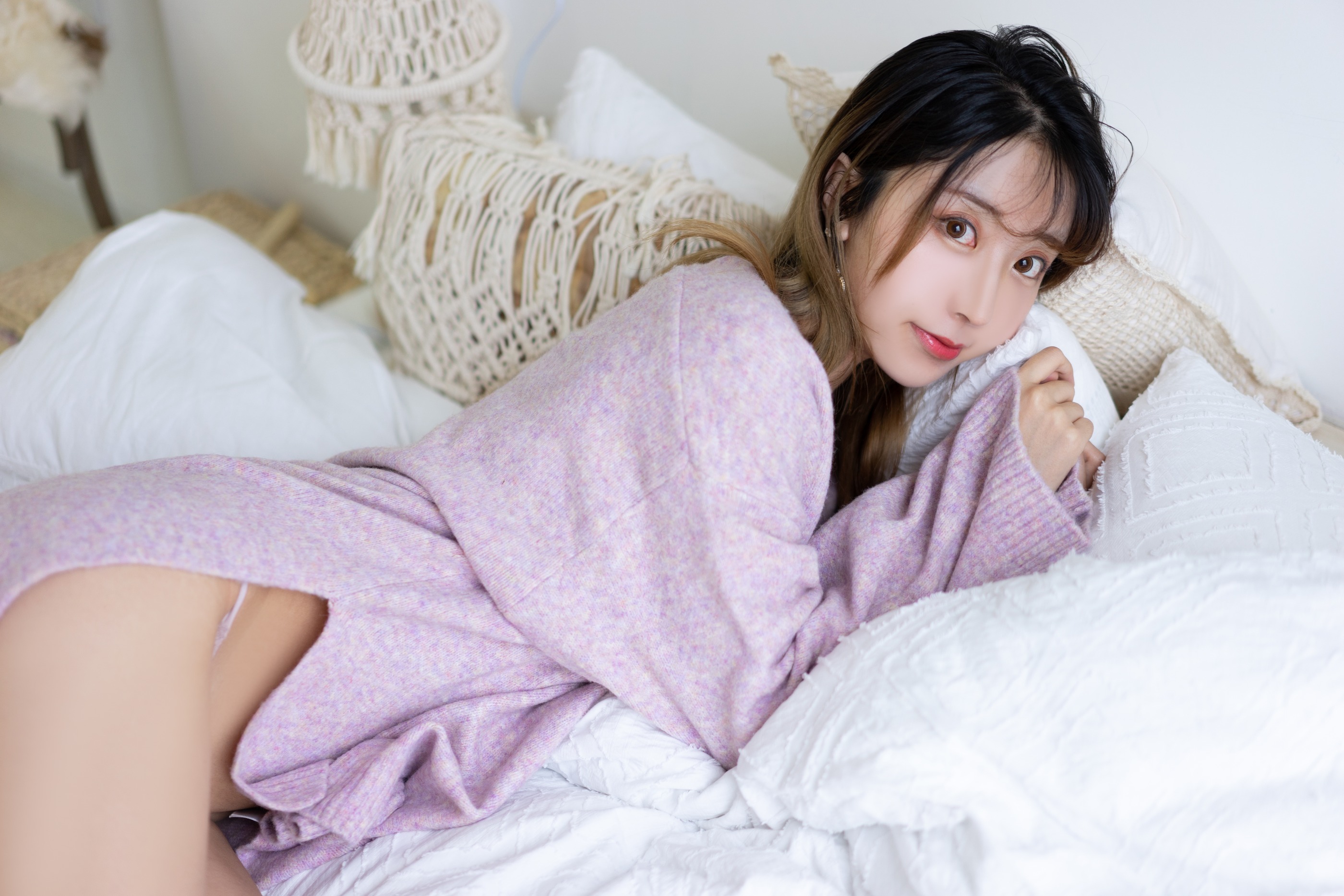 图片[1]-黑川 – NO.036 年上彼女-紫色毛衣[14P]-XikXak